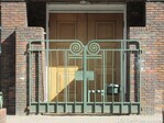 Het hekwerk voor de ingang.
<br/>
Gert-Jan Lobbes, 2016